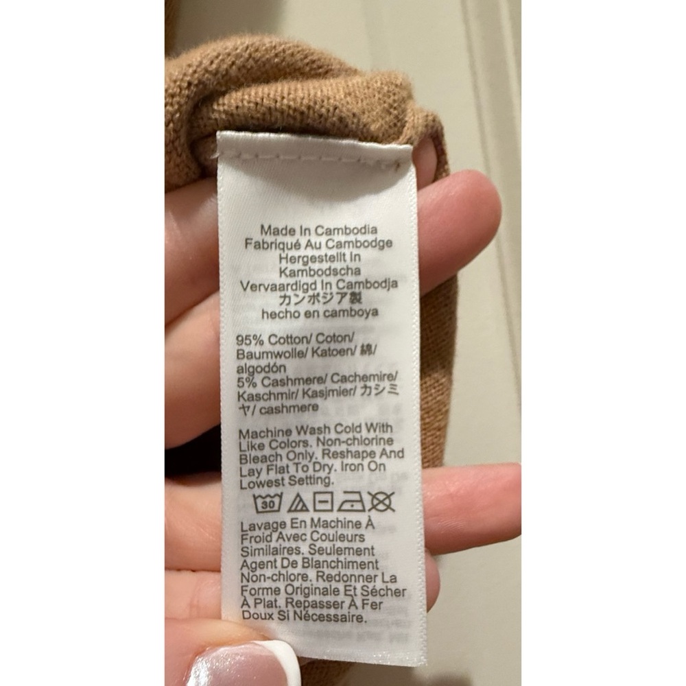 J.Crew Factory Cotton Blend V-Neck Sweater - Picture 7 of 8